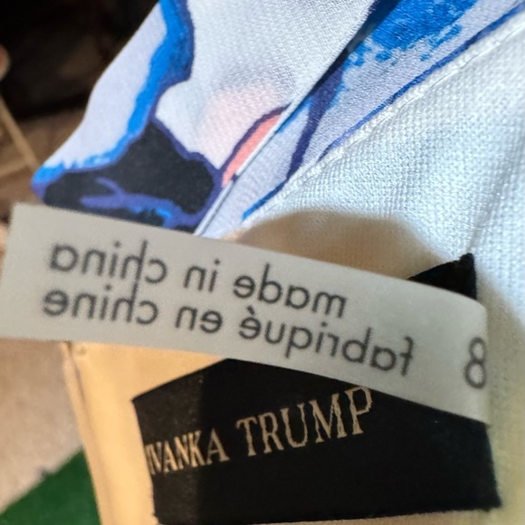 NWT Ivanka Trump Sleeveless Floral Multi Sheath Dress Size 8 - Picture 9 of 9